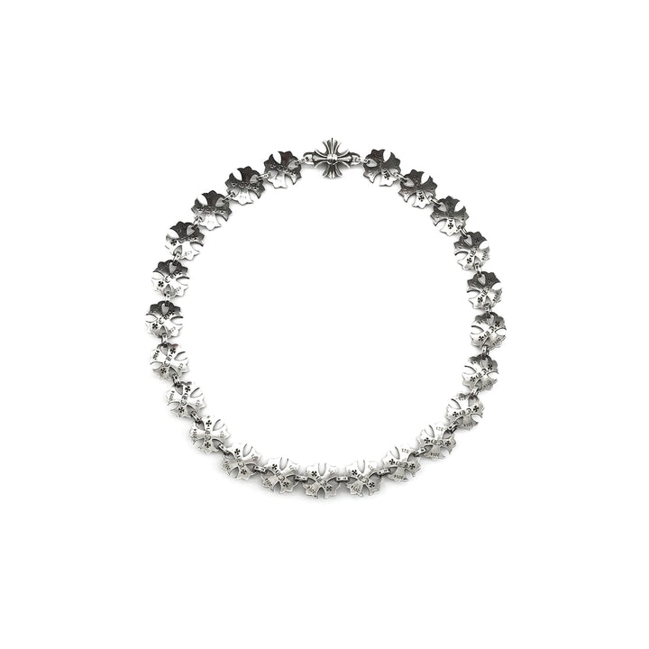 Chrome Hearts Silver Cross Collarbone Chain Necklace - SHENGLI ROAD MARKET