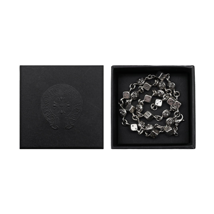 Chrome Hearts Silver Cross Dice Necklace - SHENGLI ROAD MARKET