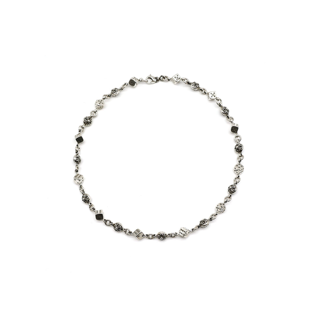 Chrome Hearts Silver Cross Dice Necklace - SHENGLI ROAD MARKET