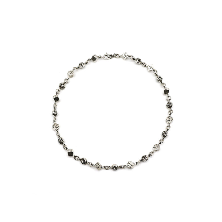 Chrome Hearts Silver Cross Dice Necklace - SHENGLI ROAD MARKET