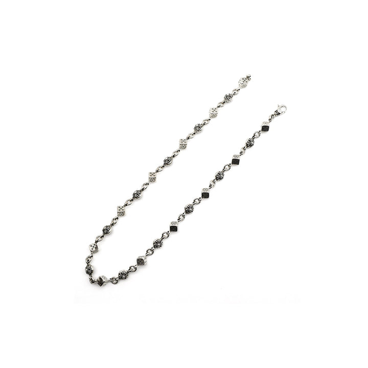 Chrome Hearts Silver Cross Dice Necklace - SHENGLI ROAD MARKET