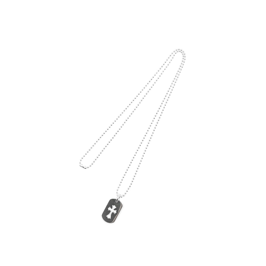 Chrome Hearts Silver Cross Dog Tag Necklace 75cm - SRM – SHENGLI