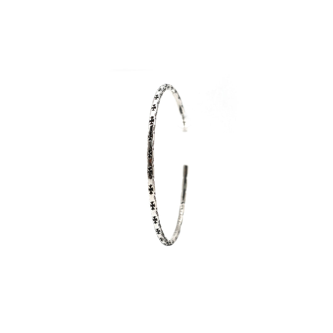 Chrome Hearts Silver Cross Earring Hoop - SHENGLI ROAD MARKET