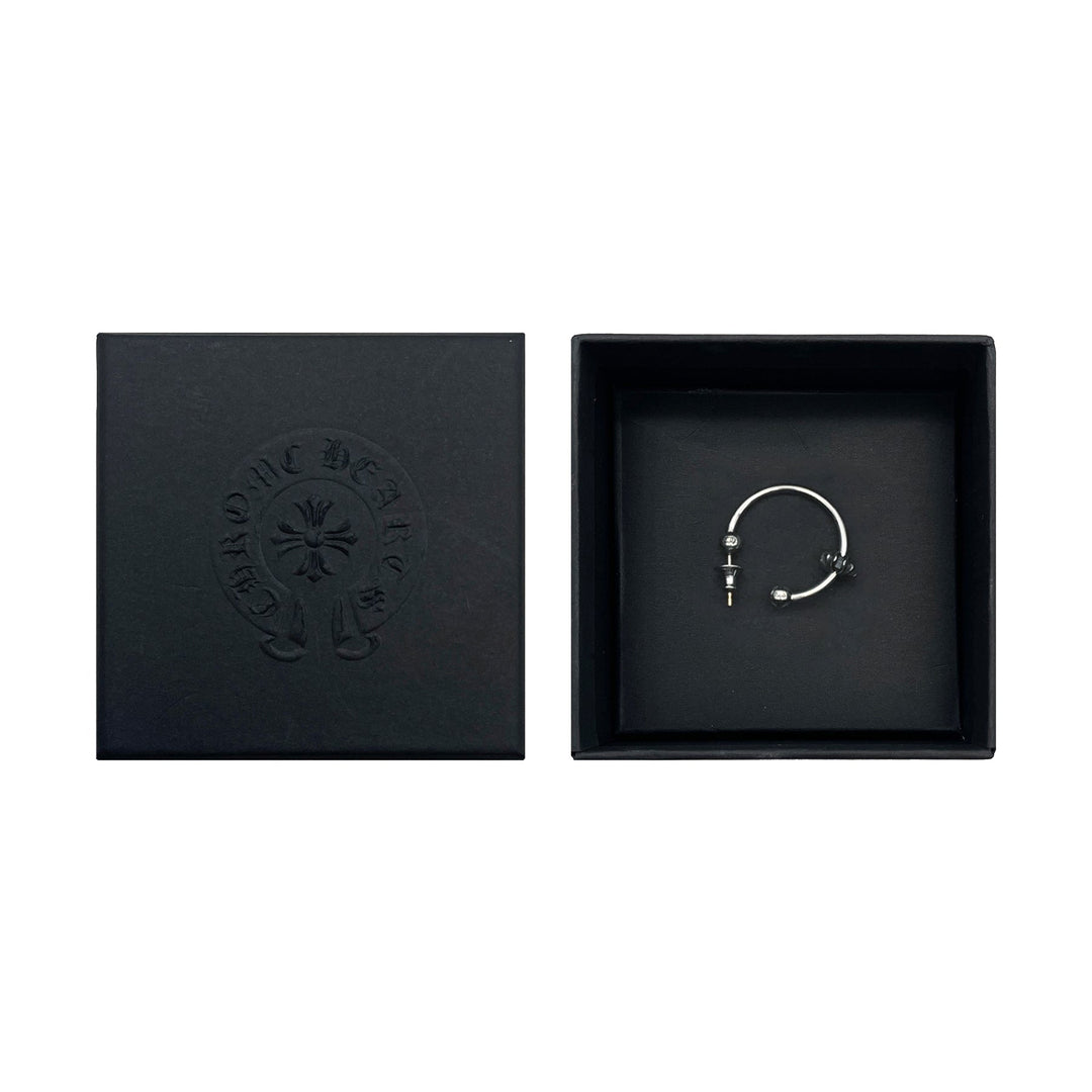 Chrome Hearts Silver Cross Earring Hoop - SHENGLI ROAD MARKET
