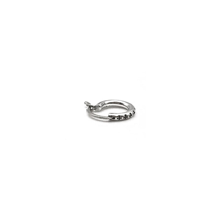 Chrome Hearts Silver Cross Earring Hoop - SHENGLI ROAD MARKET
