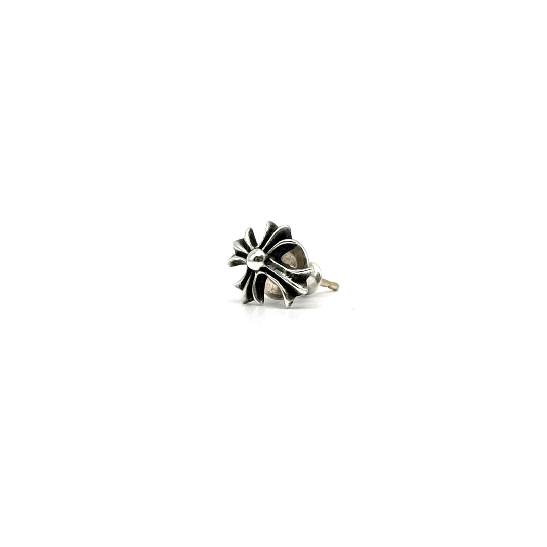 Chrome Hearts Silver Cross Earring Stud - SHENGLI ROAD MARKET