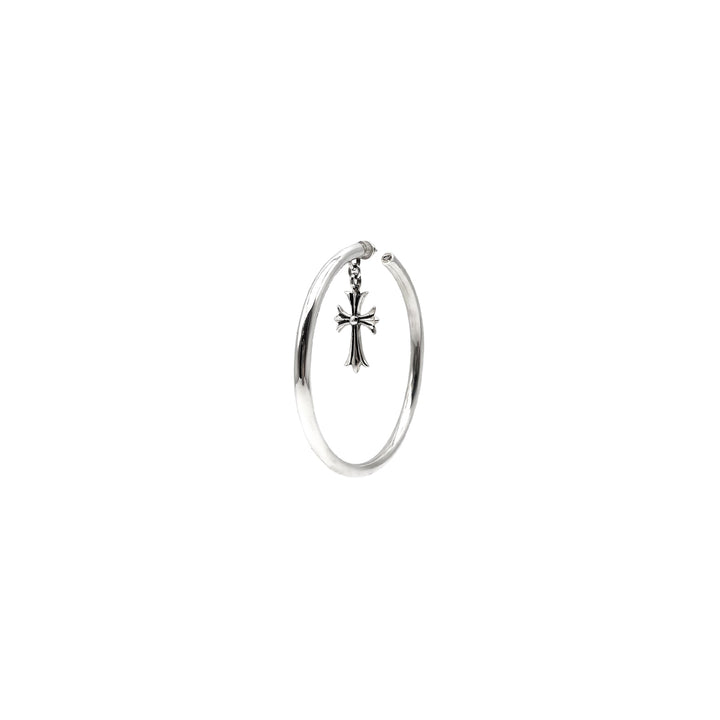Chrome Hearts Silver Cross Pendant Earring Hoop - SHENGLI ROAD MARKET