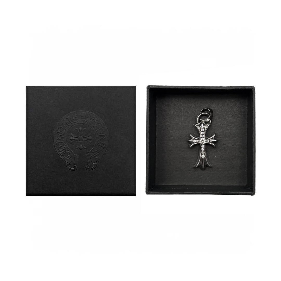 Chrome Hearts Silver Cross Pendant With Diamonds - SHENGLI ROAD MARKET