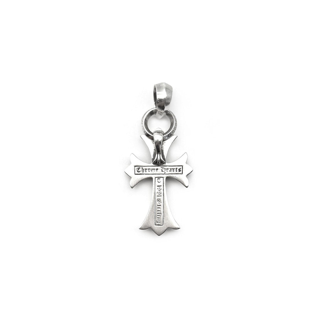 Chrome Hearts Silver Cross Pendant With Diamonds - SHENGLI ROAD MARKET