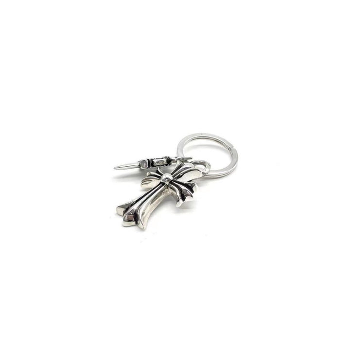 Chrome Hearts Silver Cross&Dagger Keyring - SHENGLI ROAD MARKET