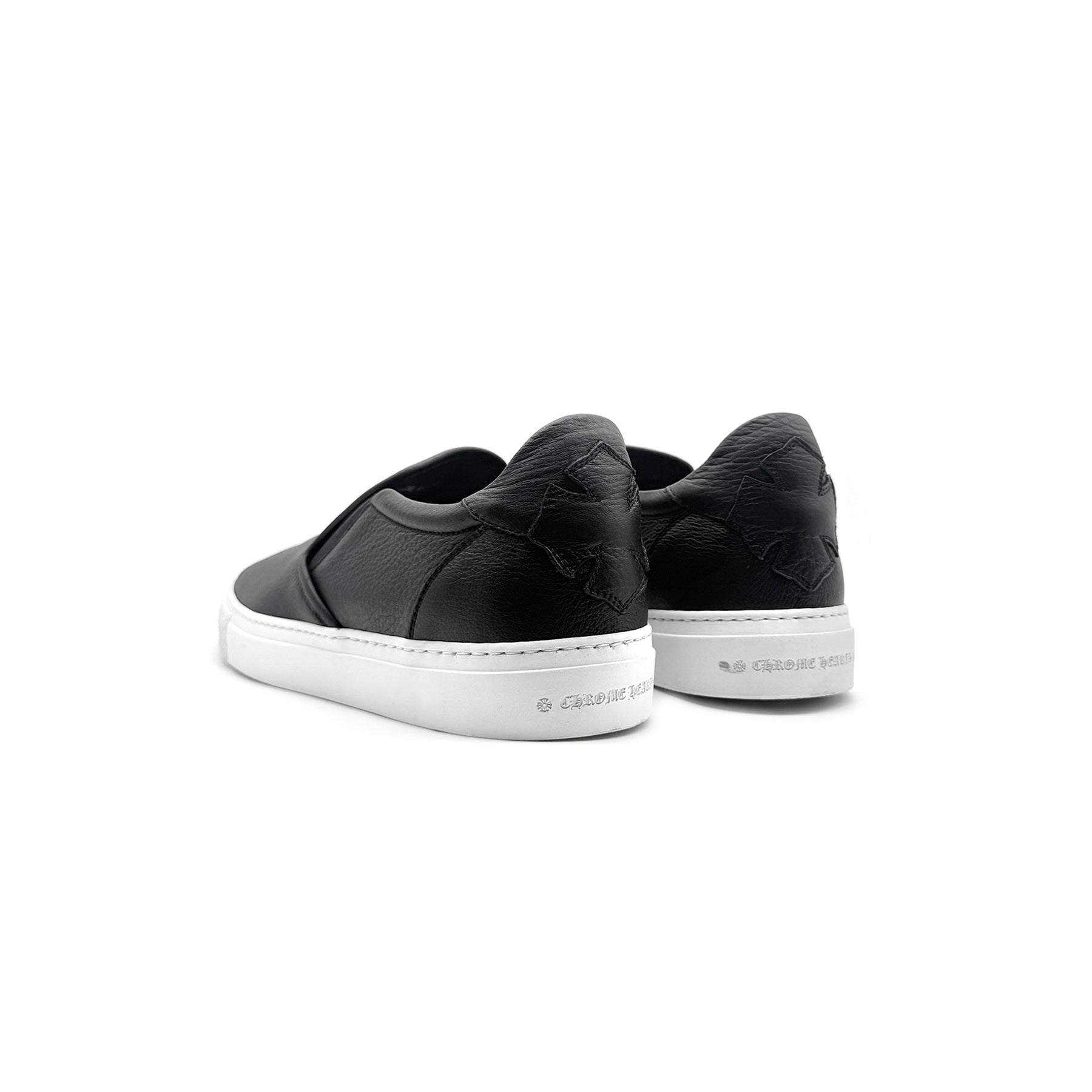 Chrome Hearts Silver Dagger Leather Slip-On Sneaker - SRM
