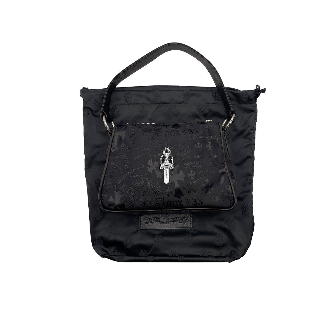 Chrome Hearts Silver Dagger Tonal Monogram Black Nugget Bag - SHENGLI ROAD MARKET
