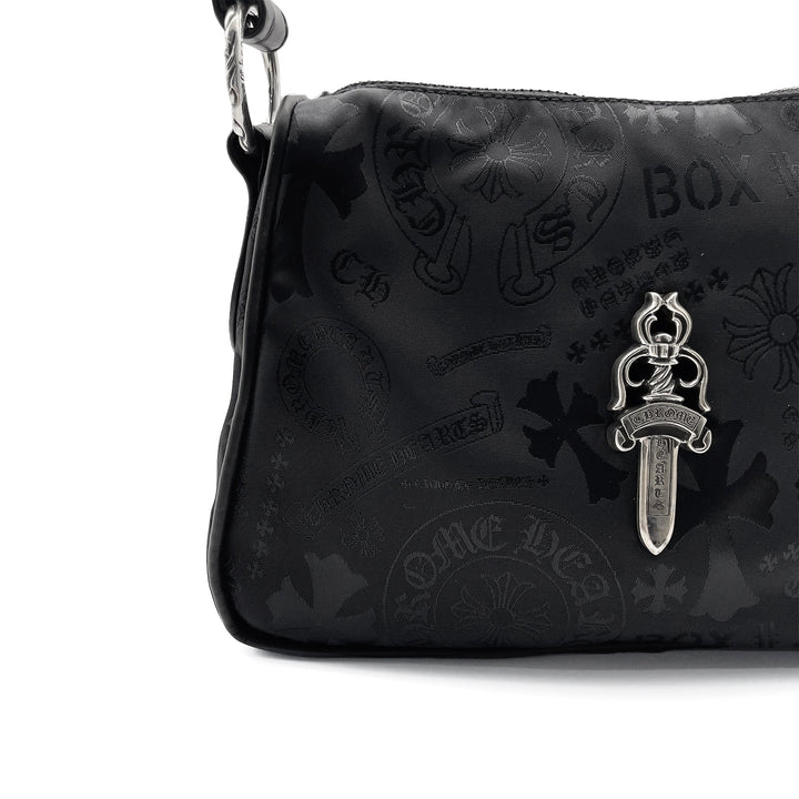 Chrome Hearts Silver Dagger Tonal Monogram Black Nugget Bag - SHENGLI ROAD MARKET