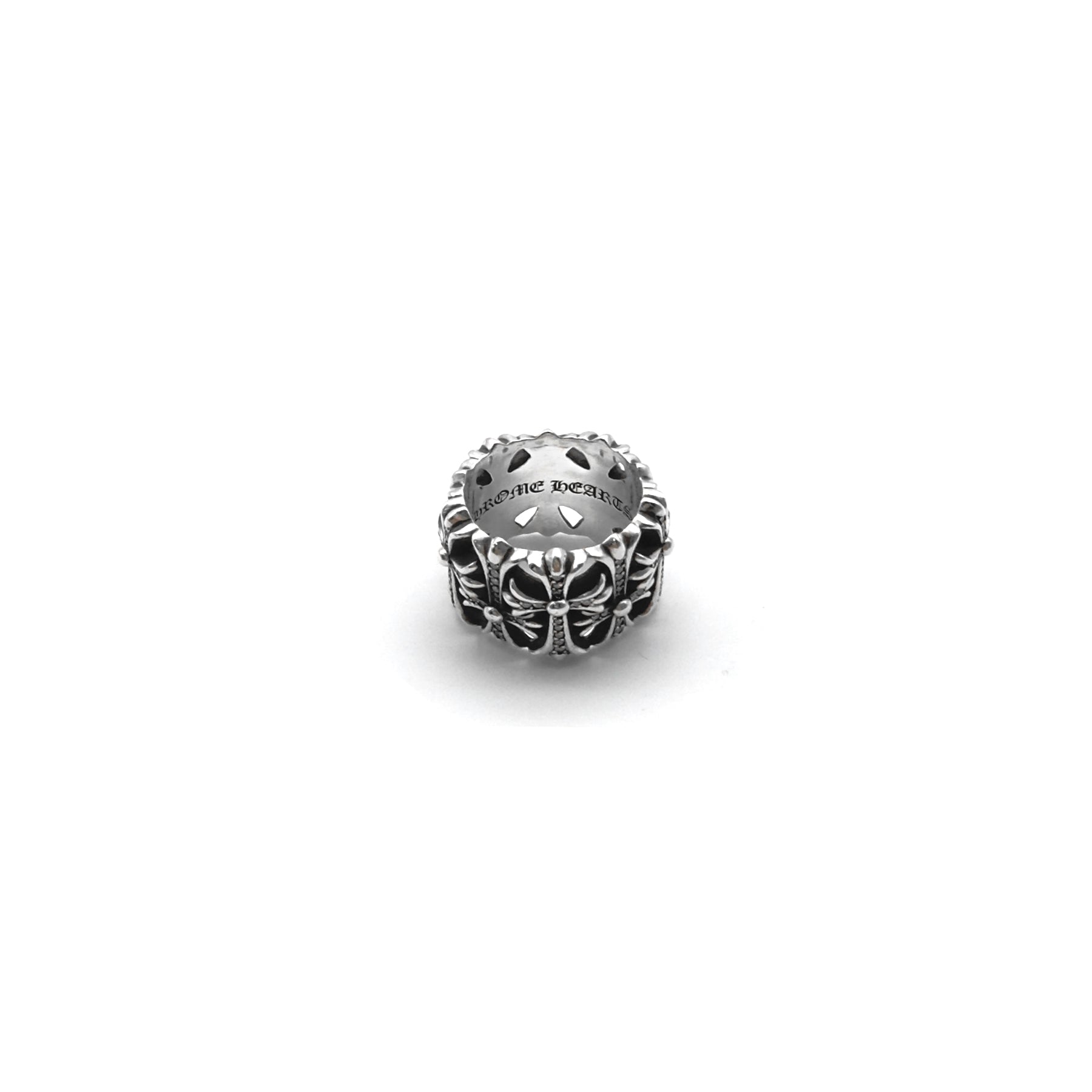 Chrome Hearts Silver Diamond Cemetery Cross Ring - SRM – SHENGLI