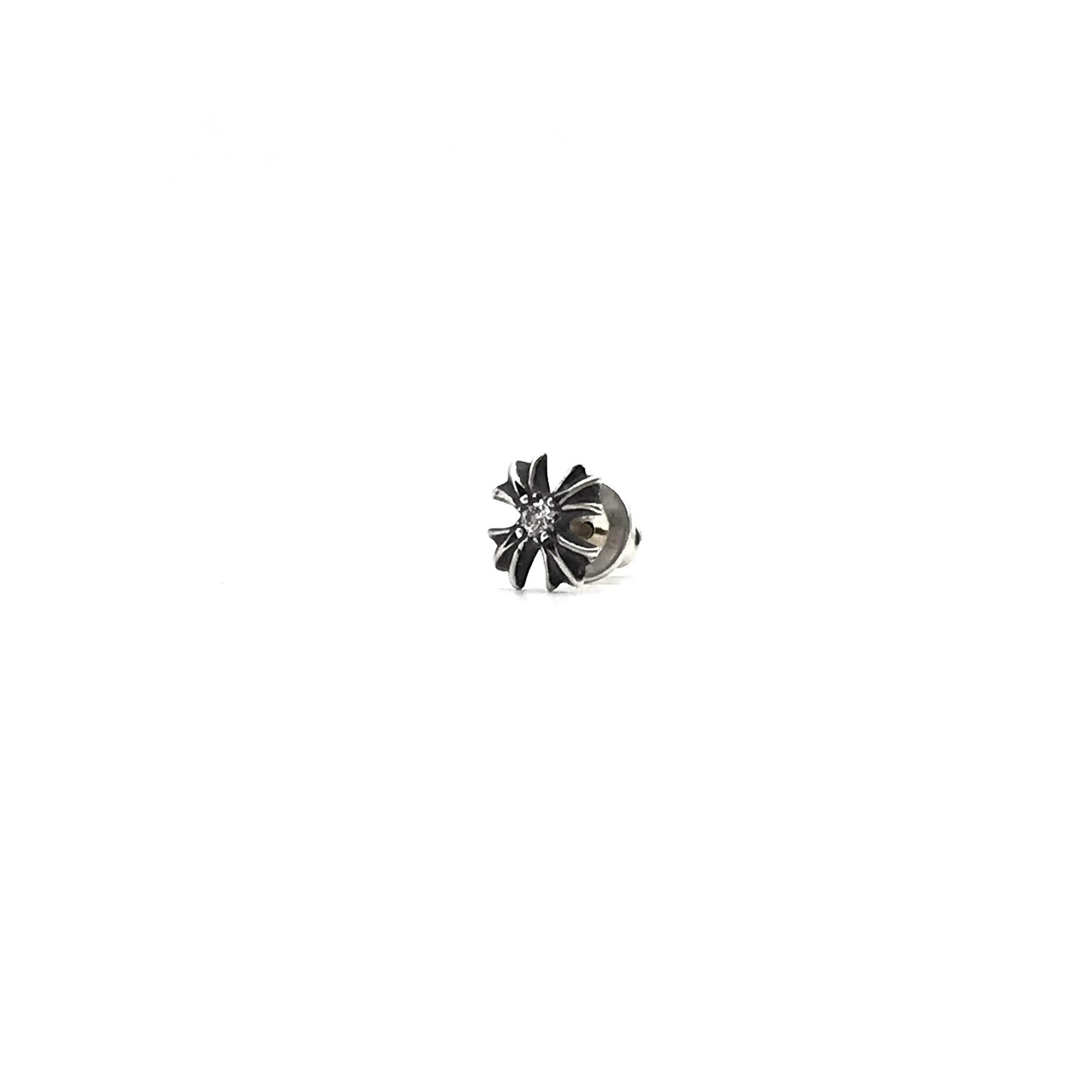 Chrome Hearts 925 Silver Diamond Cross Earring Stud -SRM – SHENGLI