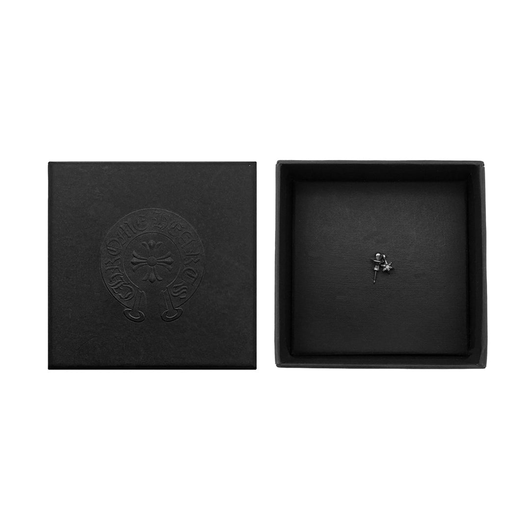 Chrome Hearts Silver Diamond Star Earring Drop - SHENGLI ROAD MARKET
