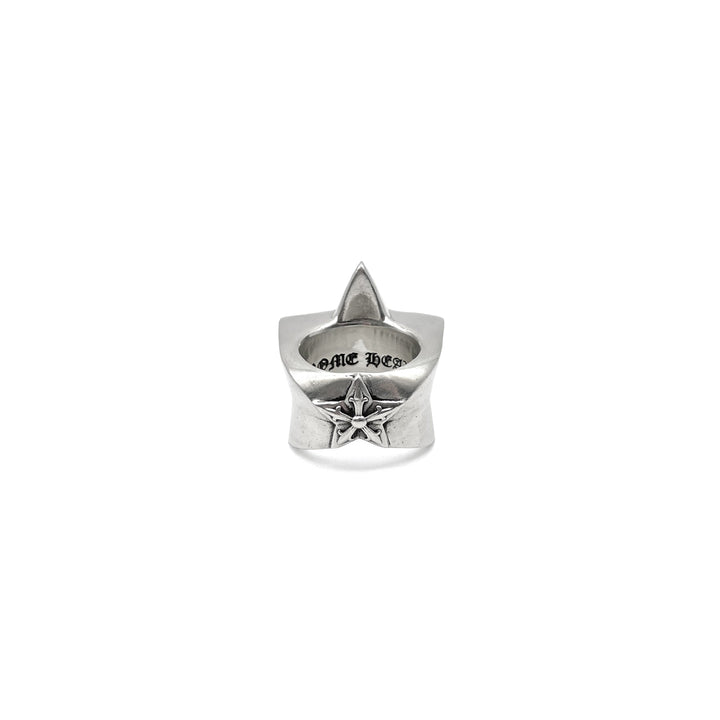 Chrome Hearts Silver Diamonds Star Ring - SHENGLI ROAD MARKET
