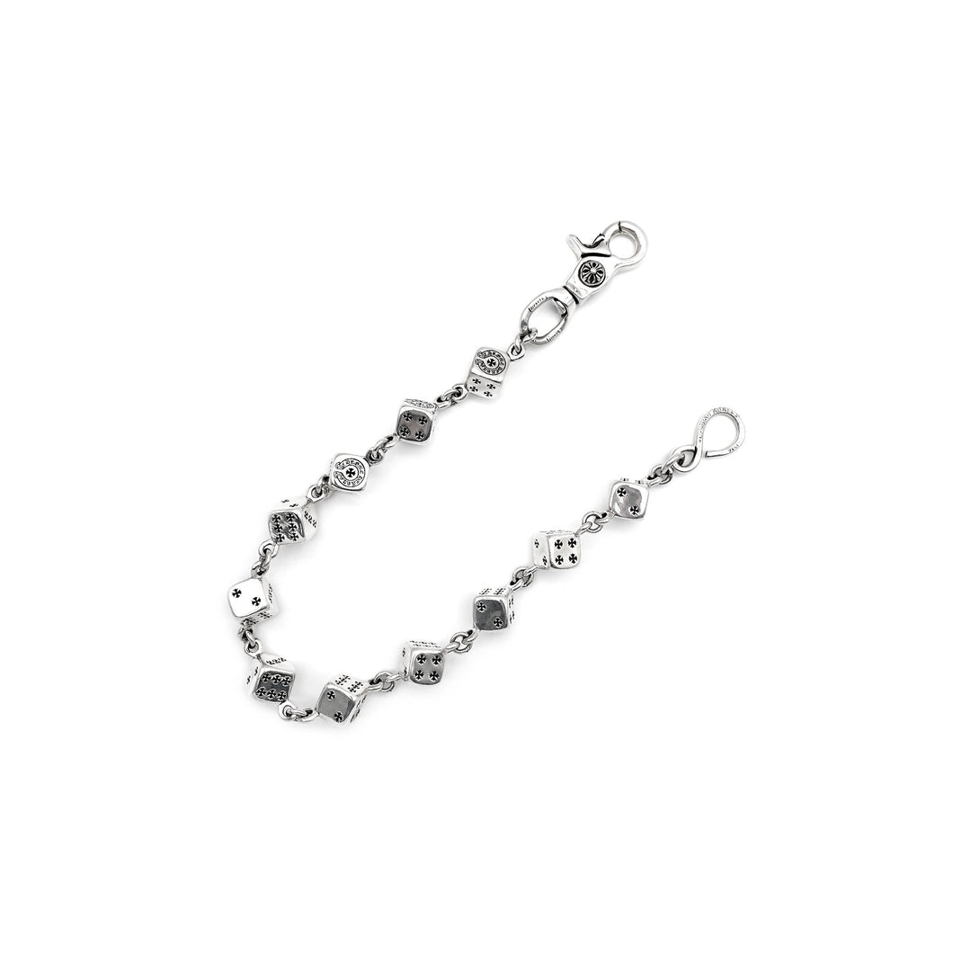 Chrome Hearts Silver Dice 1 Clip Wallet Chain - SHENGLI ROAD MARKET
