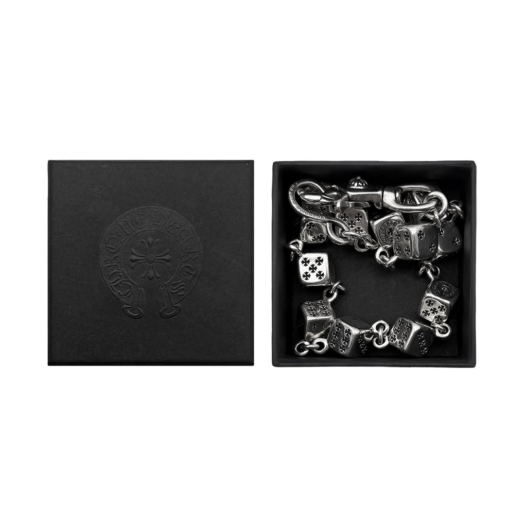 Chrome Hearts Silver Dice 1 Clip Wallet Chain - SHENGLI ROAD MARKET