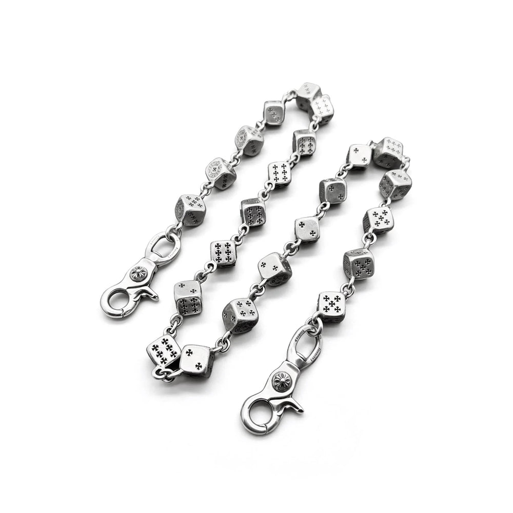 Chrome Hearts Silver Dice 2 Clip Wallet Chain - SHENGLI ROAD MARKET