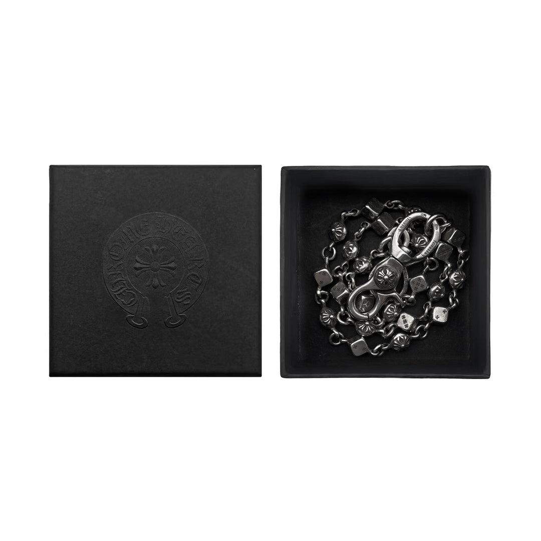 Chrome Hearts Silver Dice Cross Ball 1 Clip Wallet Chain - SHENGLI ROAD MARKET