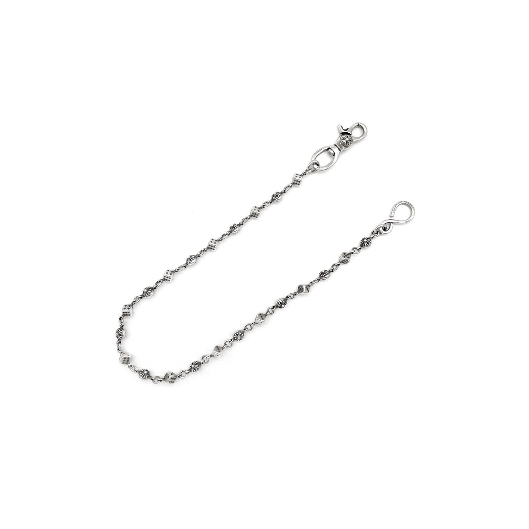 Chrome Hearts Silver Dice Cross Ball 1 Clip Wallet Chain - SHENGLI ROAD MARKET