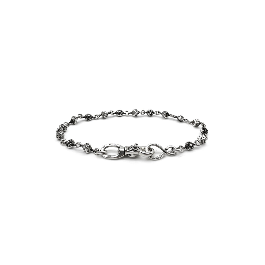 Chrome Hearts Silver Dice Cross Ball 1 Clip Wallet Chain - SHENGLI ROAD MARKET