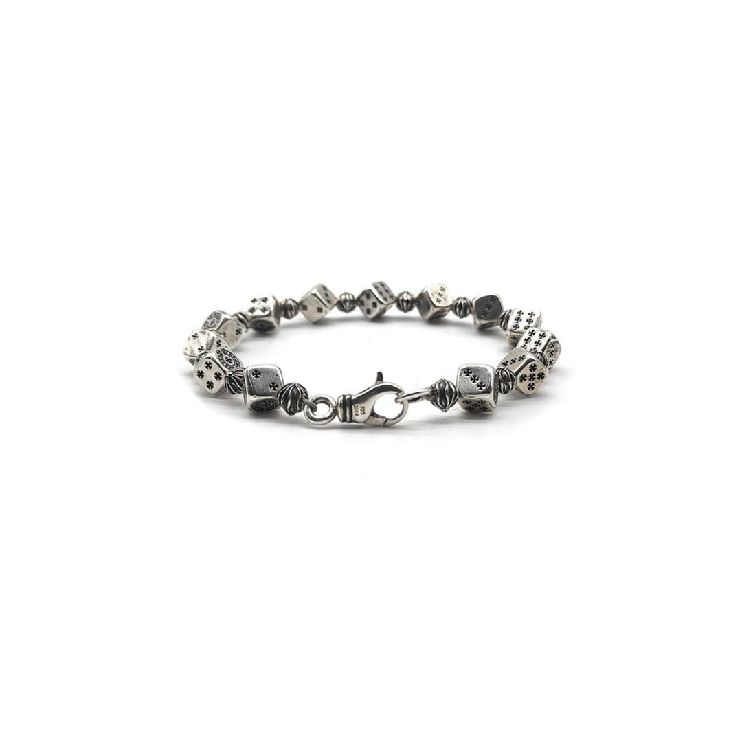 Chrome Hearts Silver Dice Cross Bracelet - SHENGLI ROAD MARKET