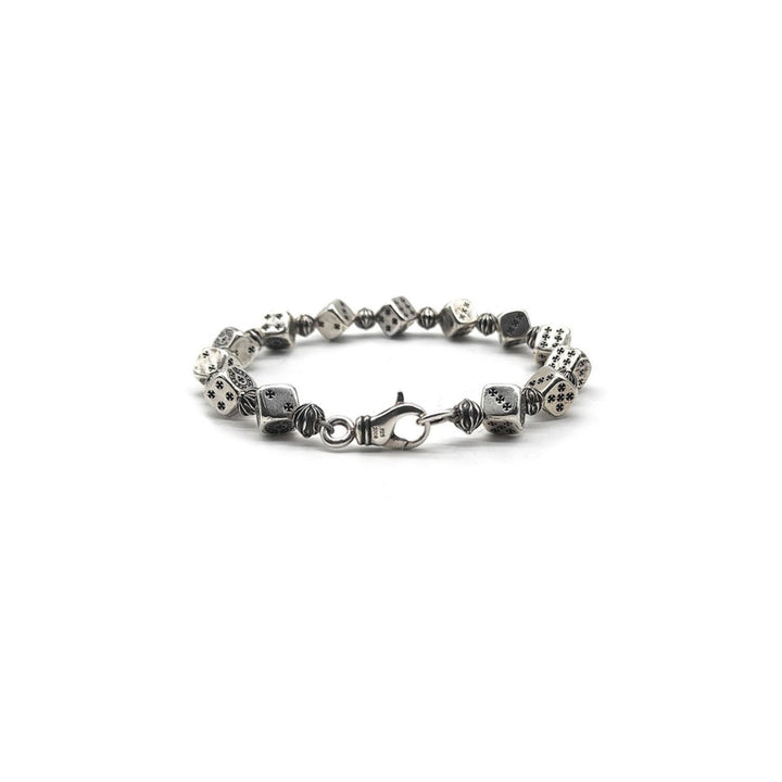 Chrome Hearts Silver Dice Cross Bracelet - SHENGLI ROAD MARKET