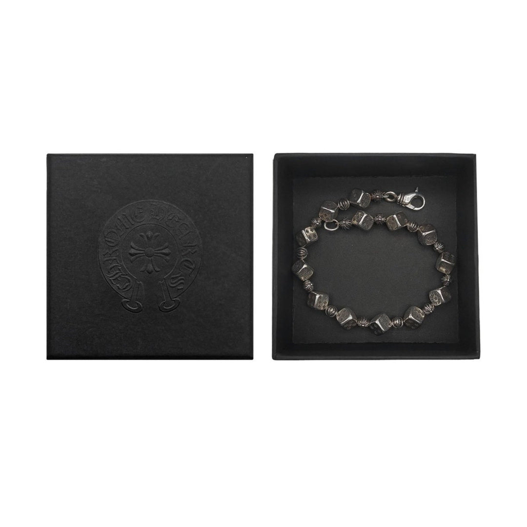 Chrome Hearts Silver Dice Cross Bracelet - SHENGLI ROAD MARKET