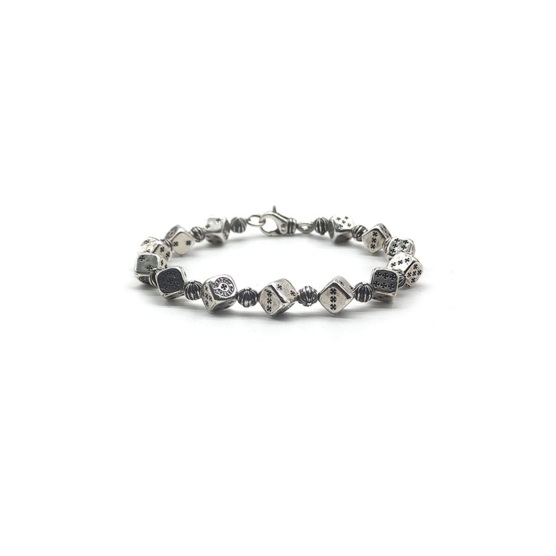 Chrome Hearts Silver Dice Cross Bracelet - SRM – SHENGLI ROAD MARKET