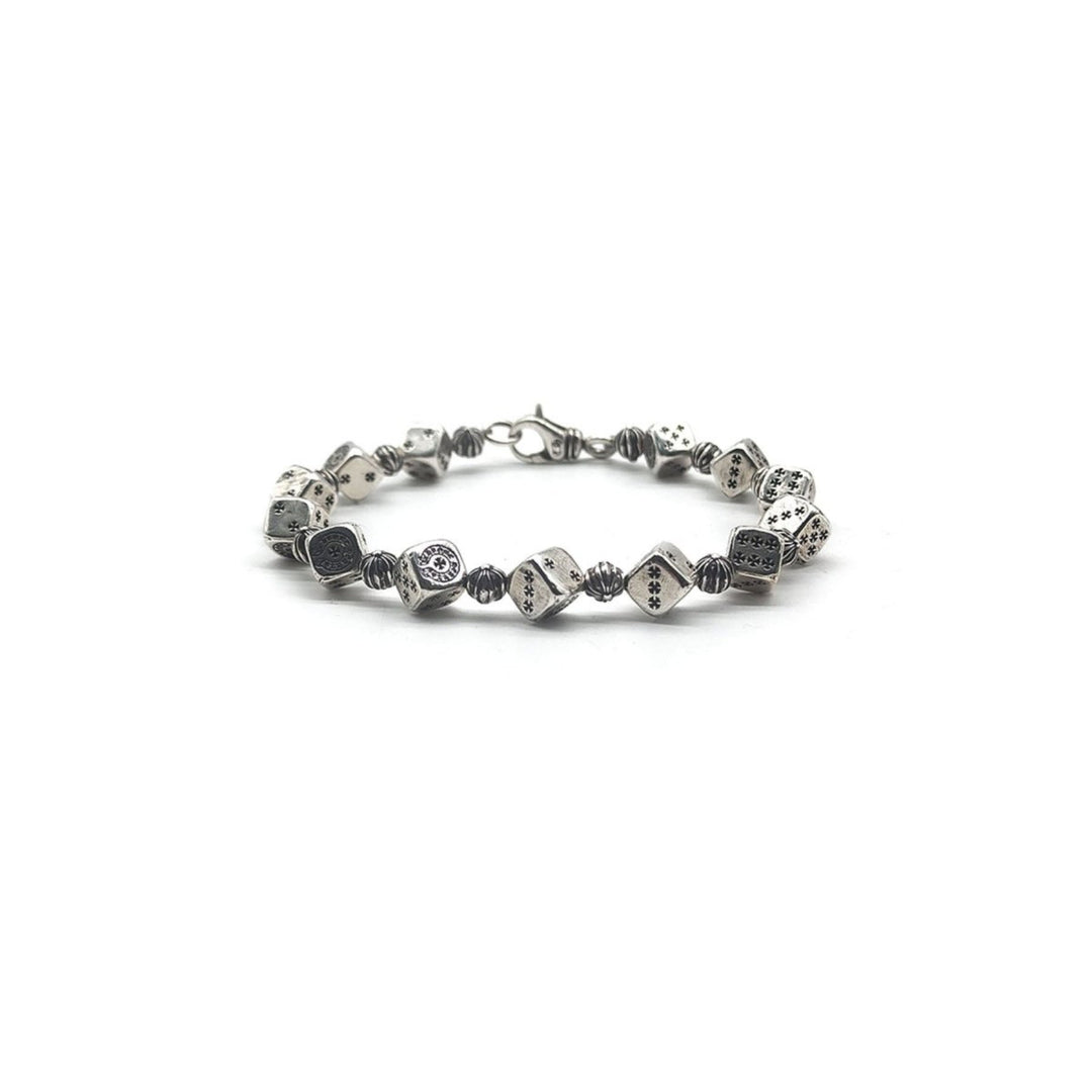 Chrome Hearts Silver Dice Cross Bracelet - SHENGLI ROAD MARKET