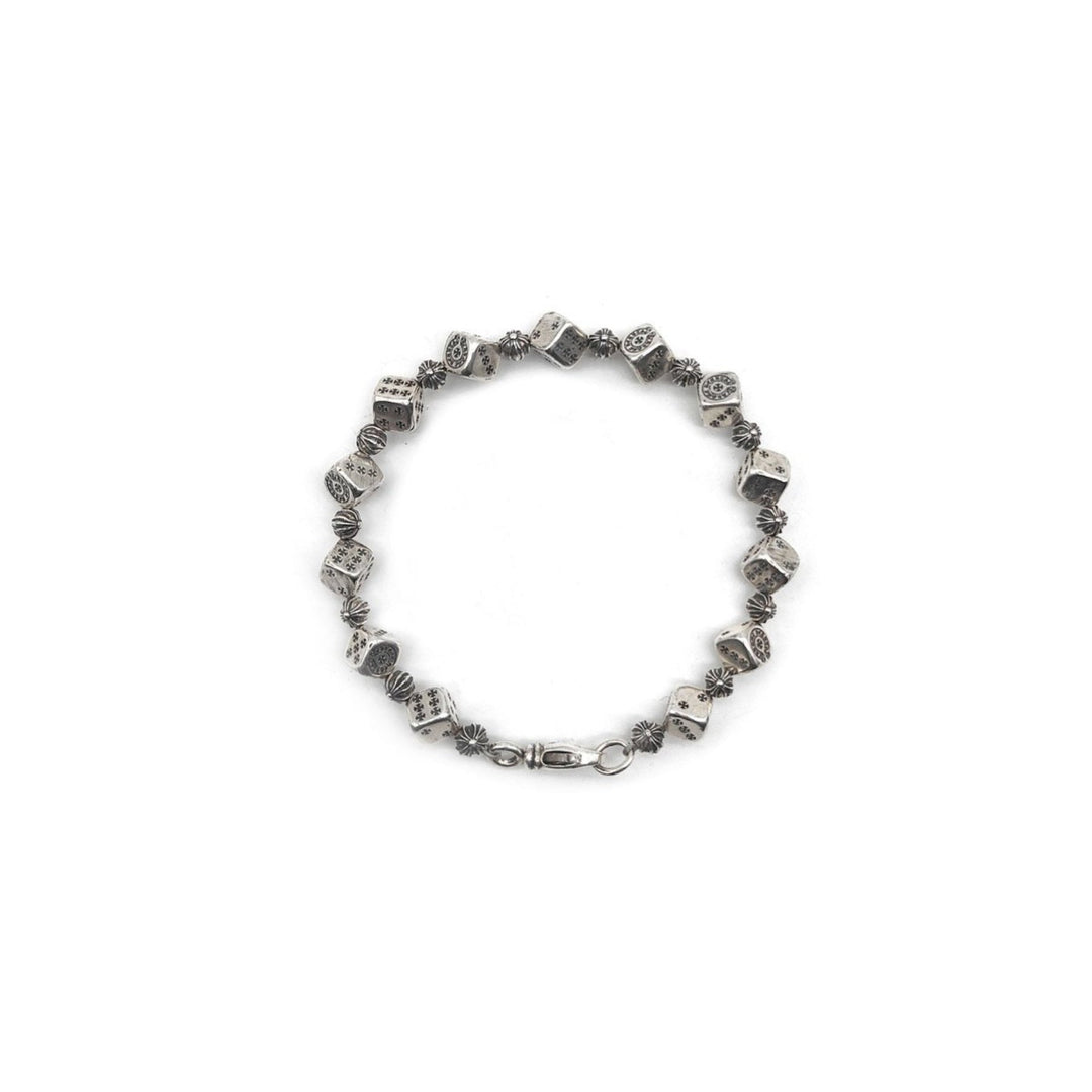 Chrome Hearts Silver Dice Cross Bracelet - SHENGLI ROAD MARKET