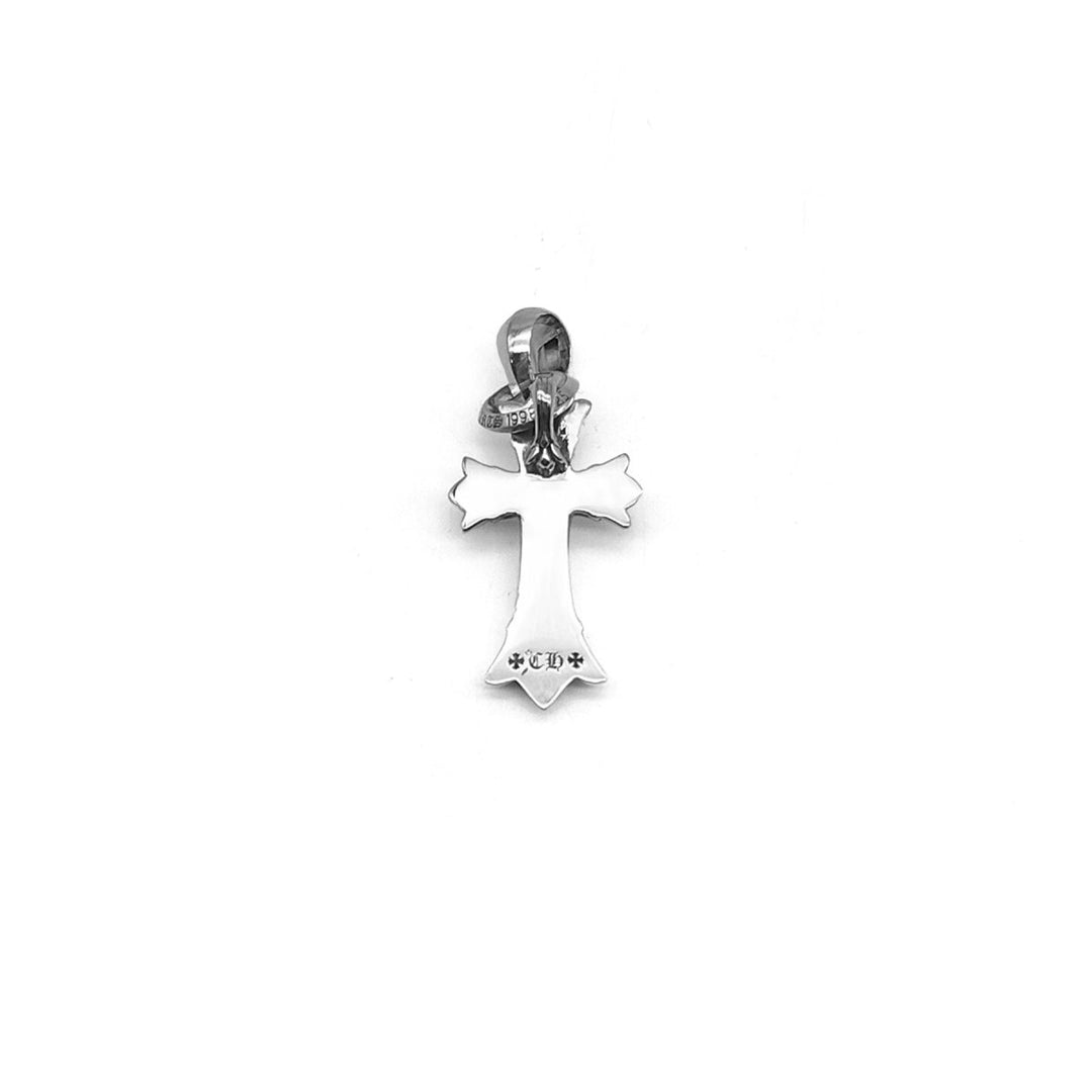 Chrome Hearts Silver Double Cross Charm Pendant - SHENGLI ROAD MARKET