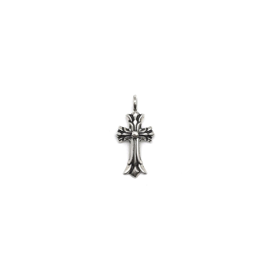 Chrome Hearts Silver Double Cross Pendant - SHENGLI ROAD MARKET