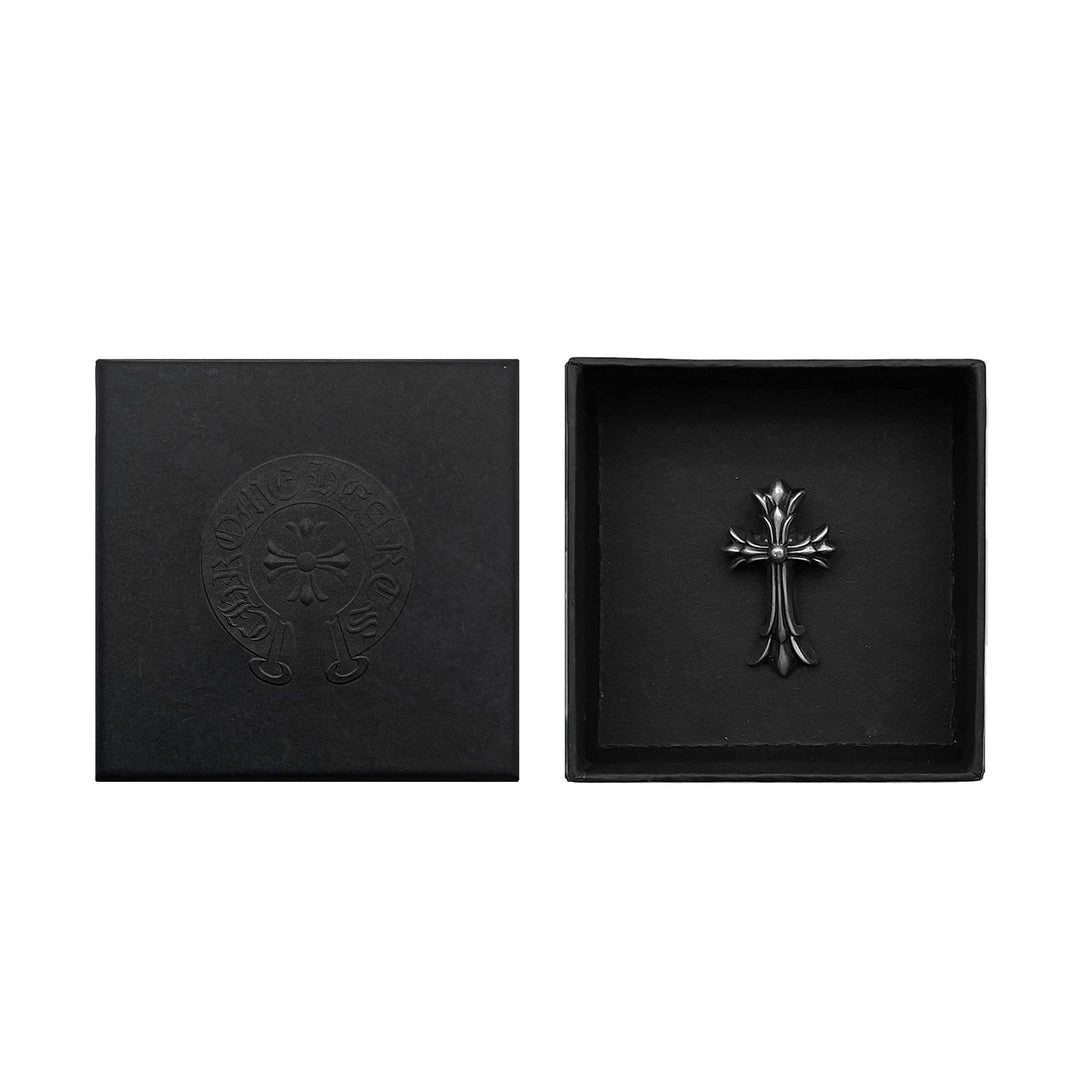 Chrome Hearts Silver Double Cross Pendant - SHENGLI ROAD MARKET