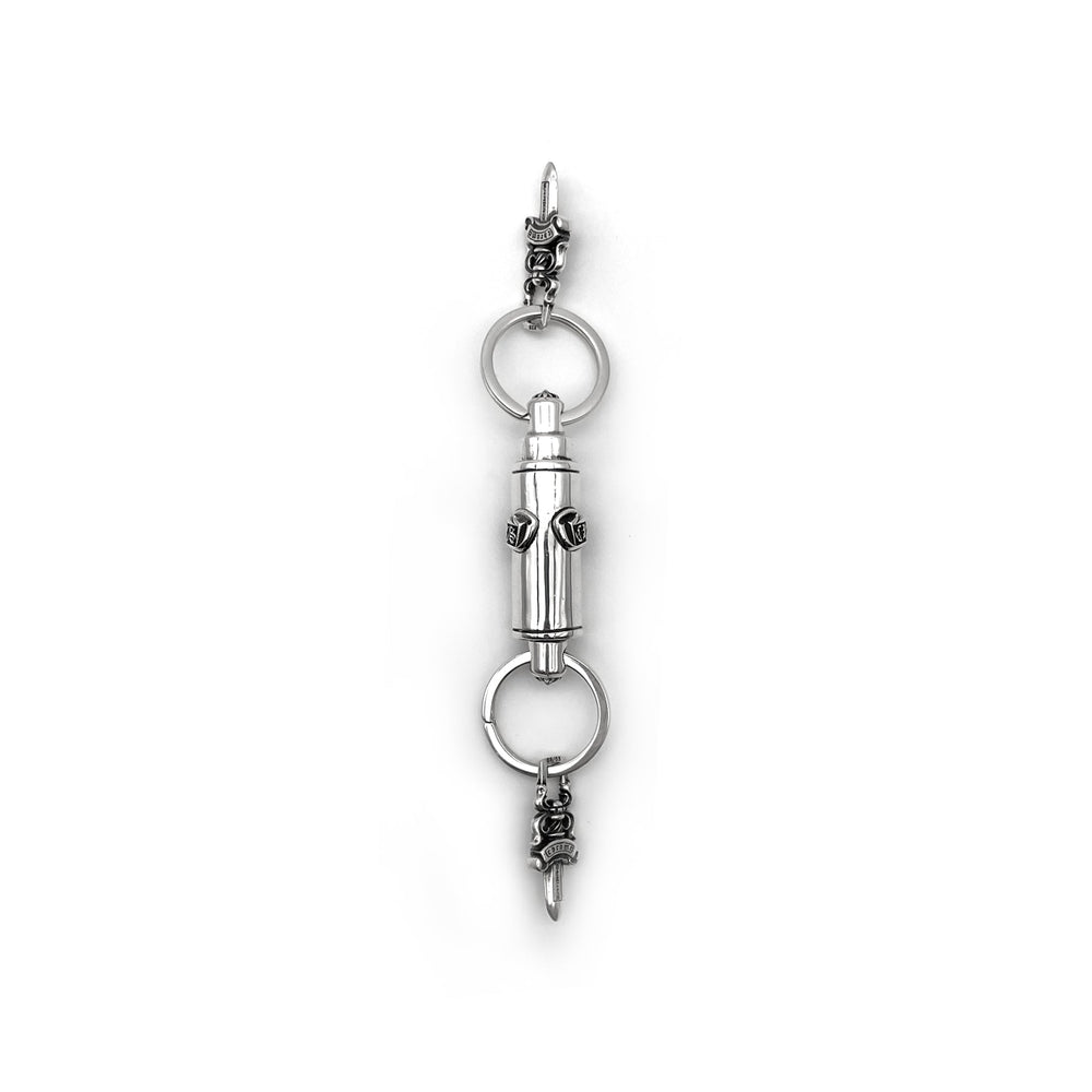 Chrome Hearts Silver Double - Ended Dagger&Scroll Keyring - SHENGLI ROAD MARKET