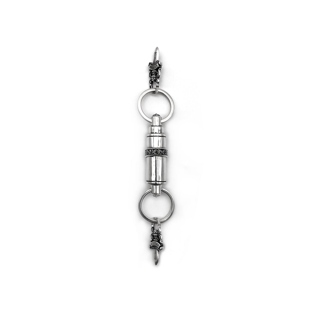 Chrome Hearts Silver Double - Ended Dagger&Scroll Keyring - SHENGLI ROAD MARKET