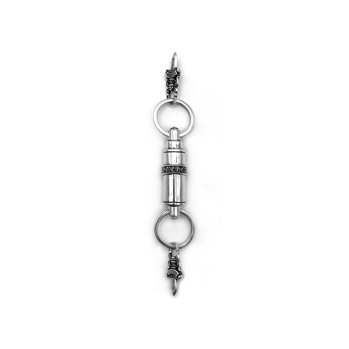 Chrome Hearts Silver Double - Ended Dagger&Scroll Keyring - SHENGLI ROAD MARKET