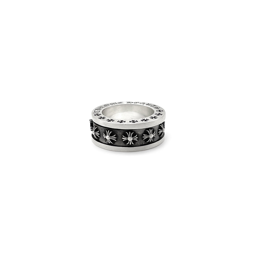 Chrome Hearts Silver F U Plus Cross Spinner Ring - SHENGLI ROAD MARKET