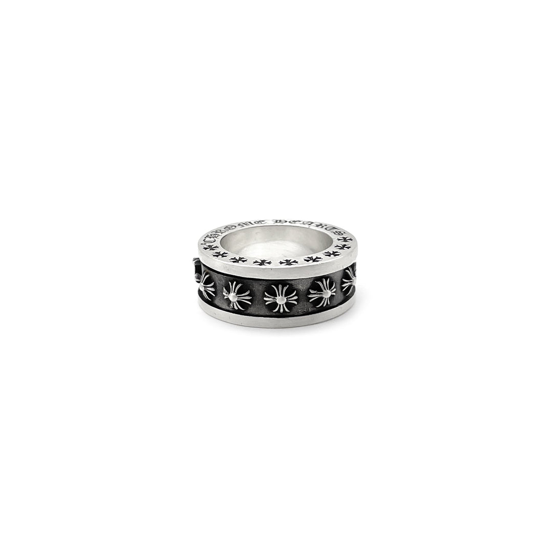 Chrome Hearts Silver F U Plus Cross Spinner Ring - SHENGLI ROAD MARKET