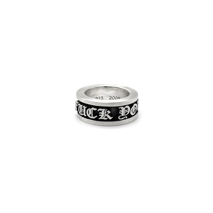 Chrome Hearts Silver F U Plus Cross Spinner Ring - SHENGLI ROAD MARKET