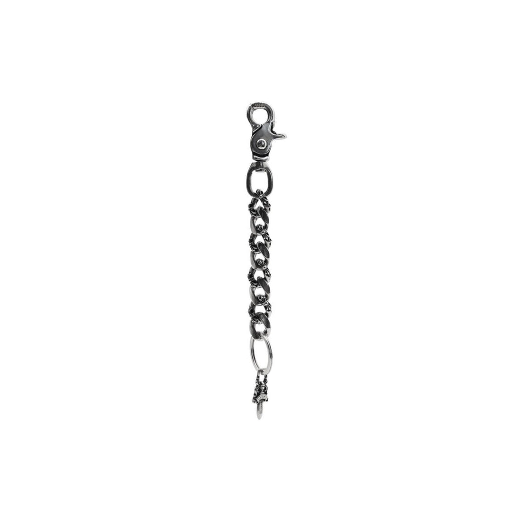 Chrome Hearts Silver Fancy Link Lobster Clip Dagger Keychain- SRM