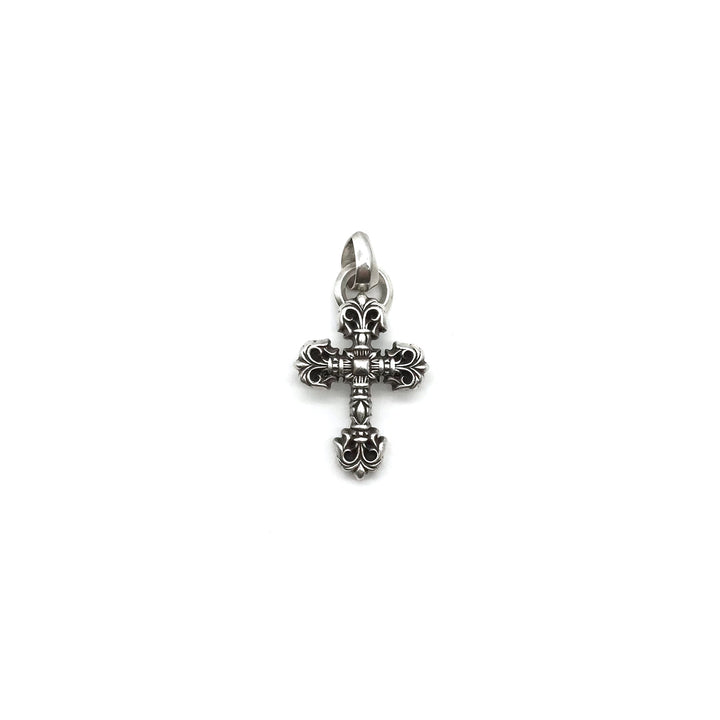 Chrome Hearts Silver Filigree Cross Necklace Charm - SHENGLI ROAD MARKET