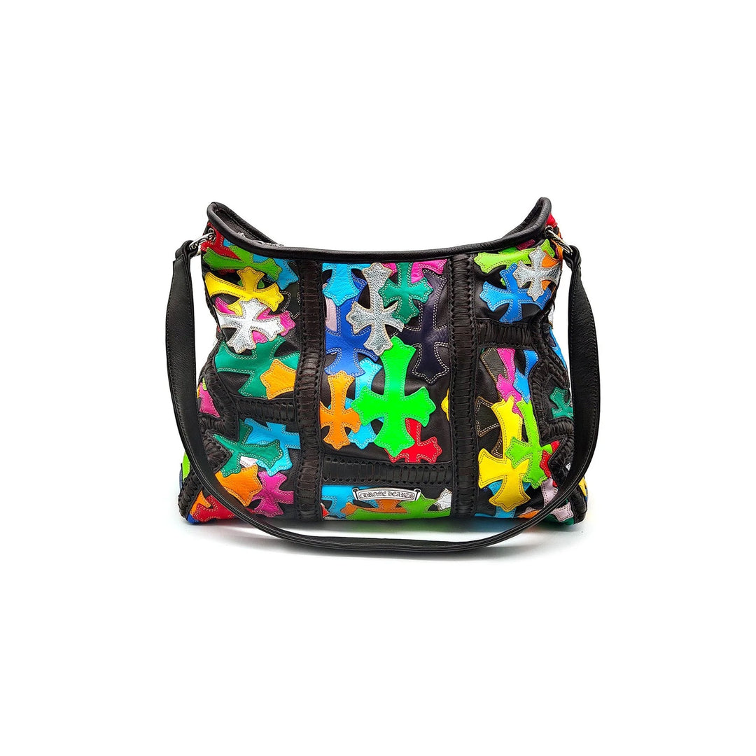 Chrome Hearts Silver Filigree Multicolor Patch Lyon Bag - SHENGLI ROAD MARKET
