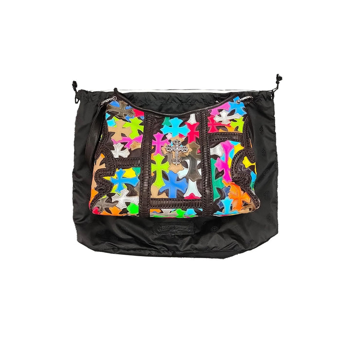 Chrome Hearts Silver Filigree Multicolor Patch Lyon Bag - SHENGLI ROAD MARKET