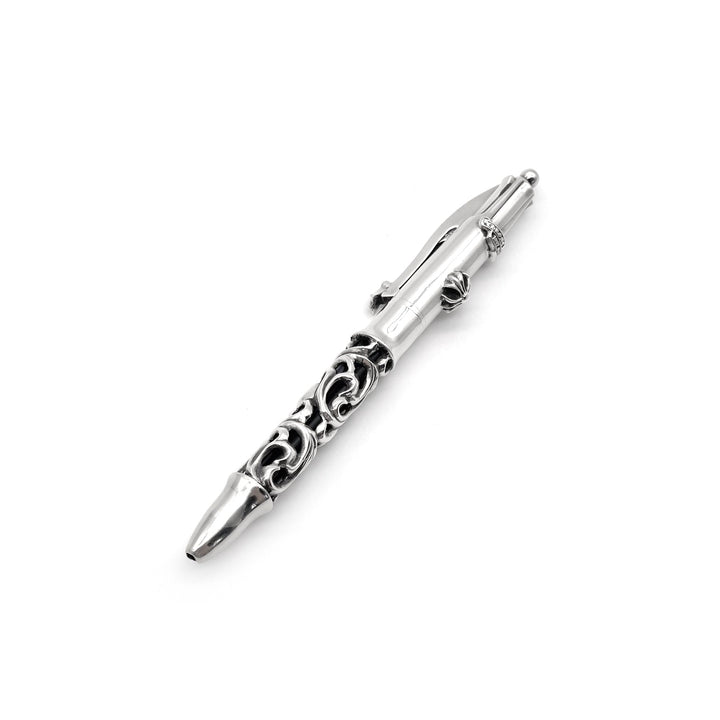 Chrome Hearts Silver Floral 4Color Ballpoint Pen - SHENGLI ROAD MARKET