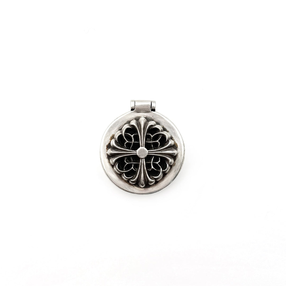 Chrome Hearts Silver Floral Cross Incense Candle Box - SHENGLI ROAD MARKET