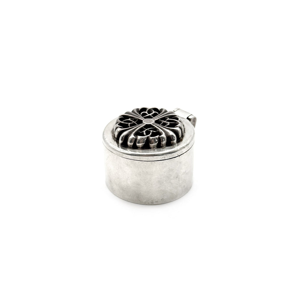 Chrome Hearts Silver Floral Cross Incense Candle Box - SRM