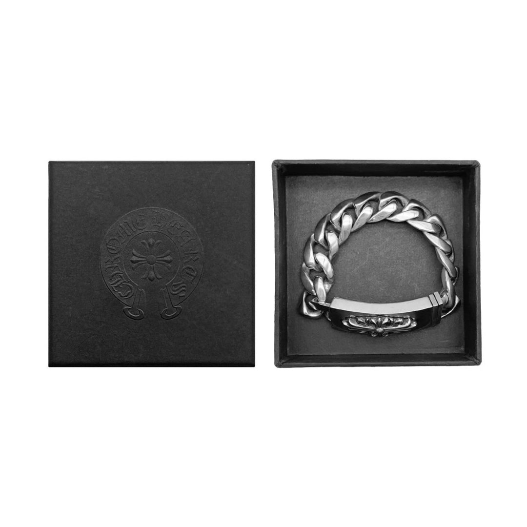 Chrome Hearts Silver Floral ID Bracelet - SHENGLI ROAD MARKET